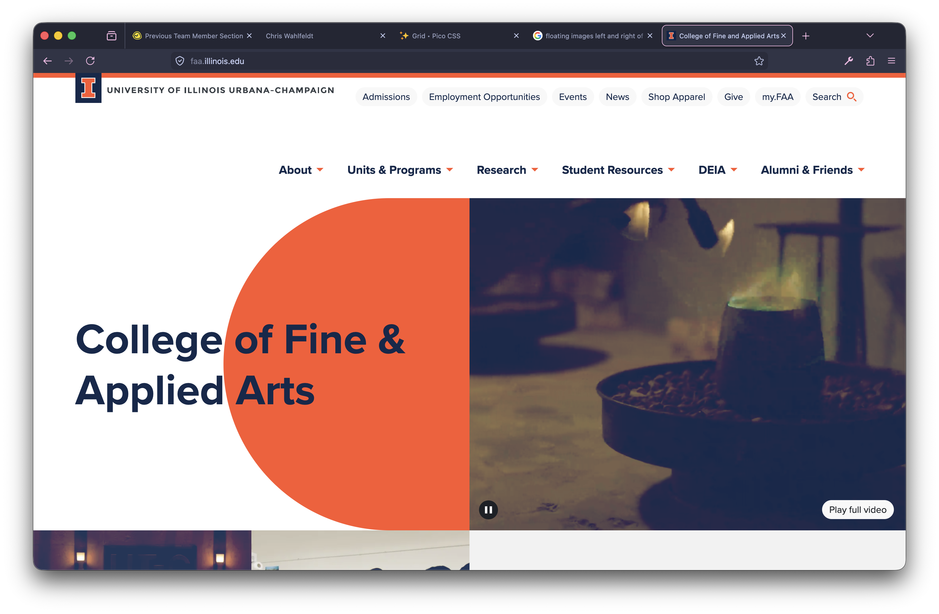 College of Fine & Applied Arts